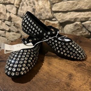 Studded Black Women's Dress Shoes
